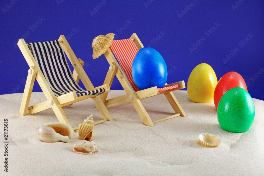 Fototapeta premium osterurlaub am strand