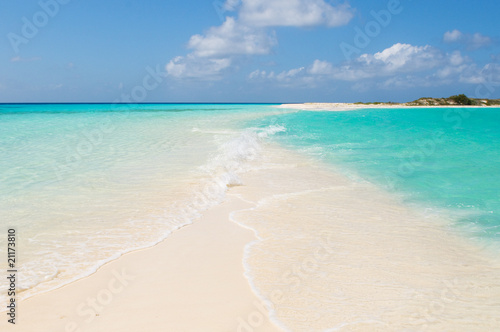 tropical beach, los roques islands, venezuela