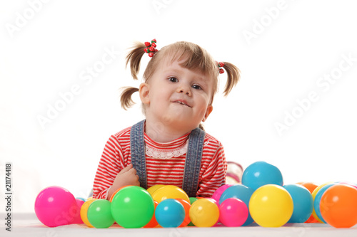 The little girl