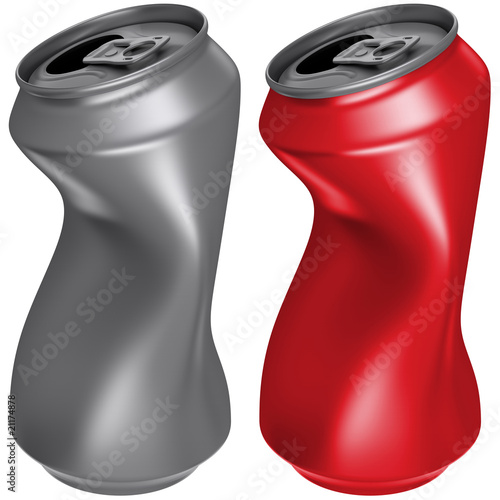 Drink can deformed
