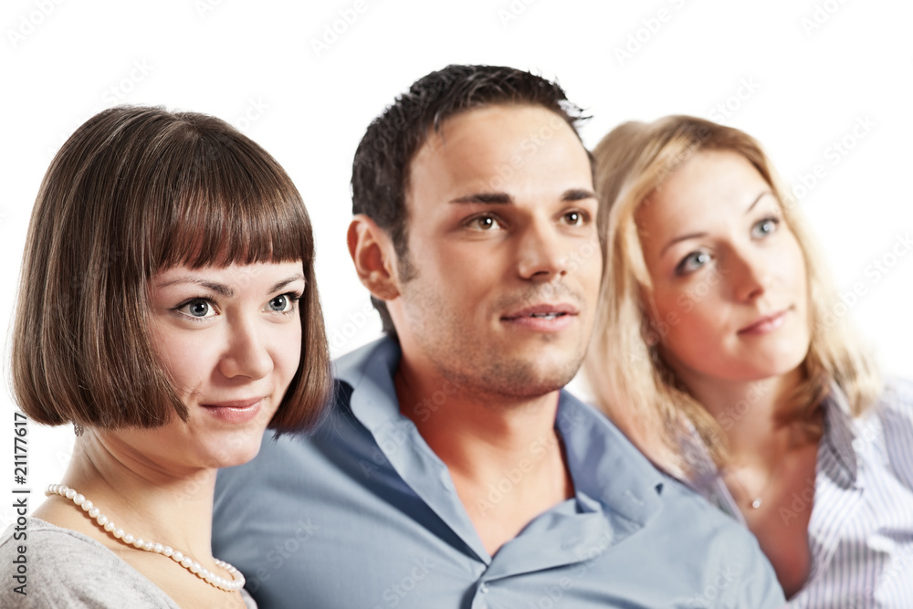 Three young people Three young people