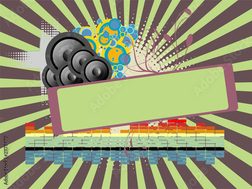 Abstract party banner