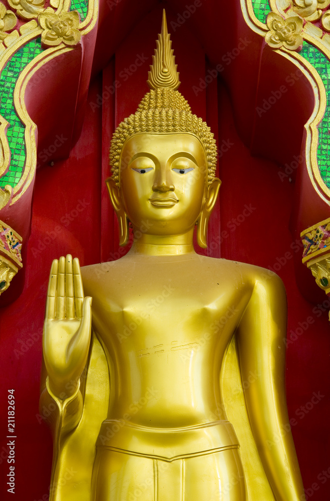golden buddha on samui islands, thailand