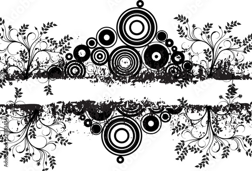 bandeau floral cercles