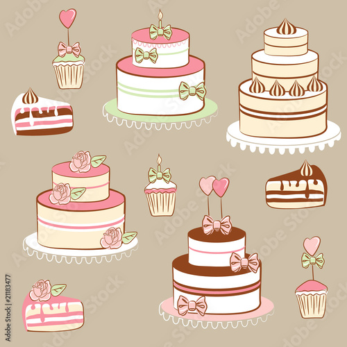 Pies and cakes