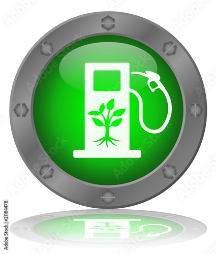 BIOFUELS Web Button (Renewable Energy Go Green Transport Sign)
