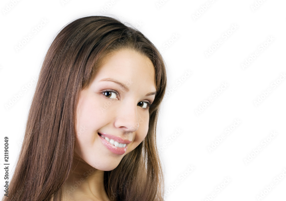 Woman with big smile Woman with big smile