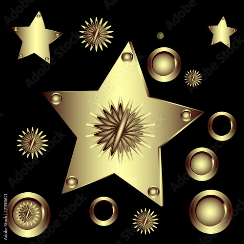 Set  geometric shapes