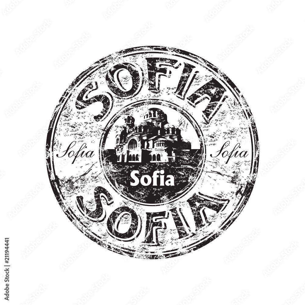 Obraz premium Sofia grunge rubber stamp