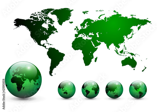 Map of the world vector.