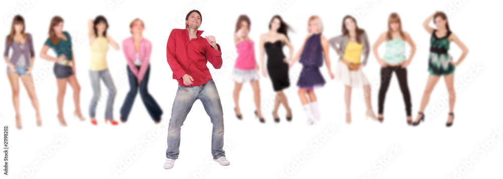 group of casual happy people group of casual happy people