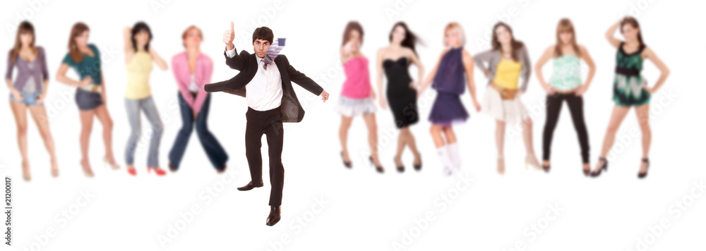 group of casual happy people group of casual happy people