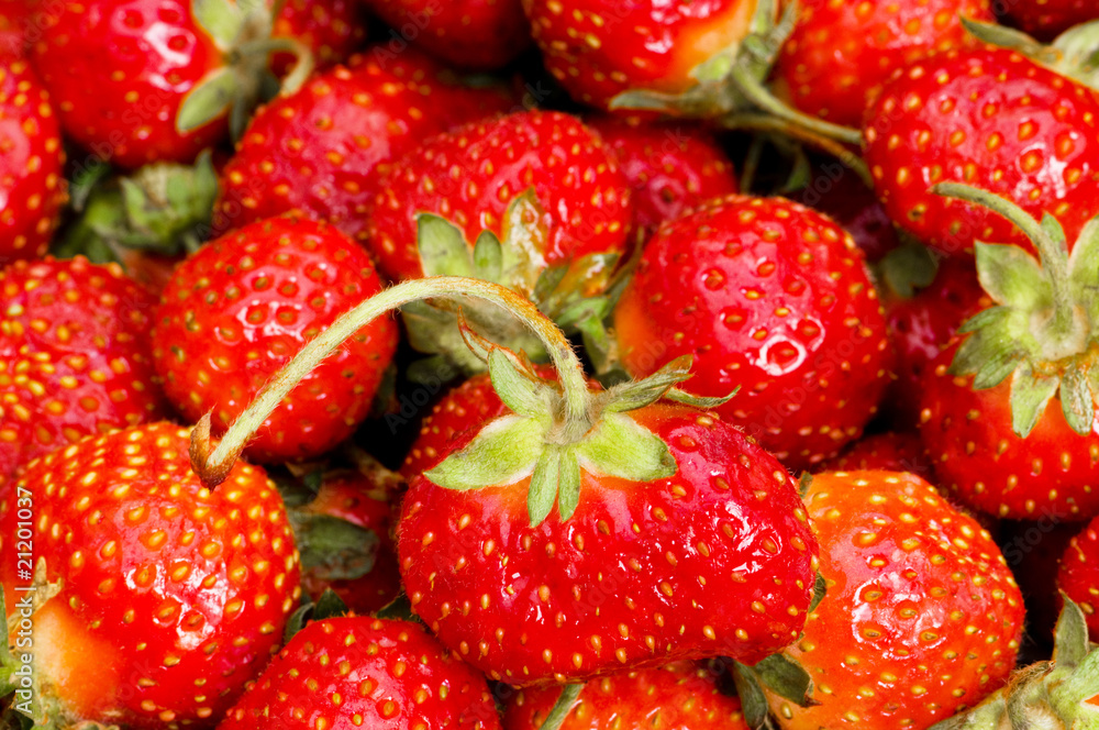Lots of strawberries arranged as the background Lots of strawberries arranged as the background