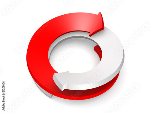 conceptual 3d rendered image of arrow