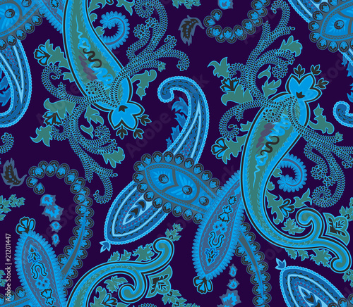 Vector. Seamless paisley background