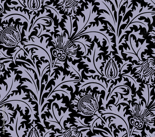 Vector. Seamless damask pattern