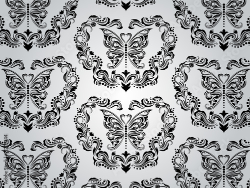 Seamless floral wallpaper.