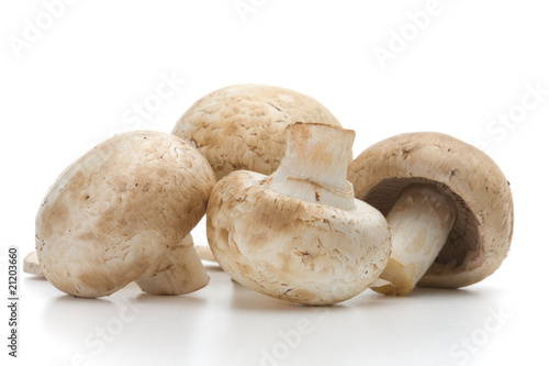 Fresh-cut mushrooms champignon