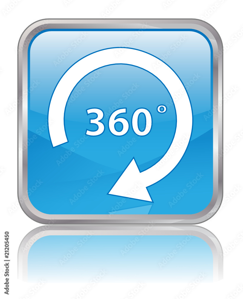 360 DEGREE square web button (vector view panorama) 360 DEGREE square web button (vector view panorama)