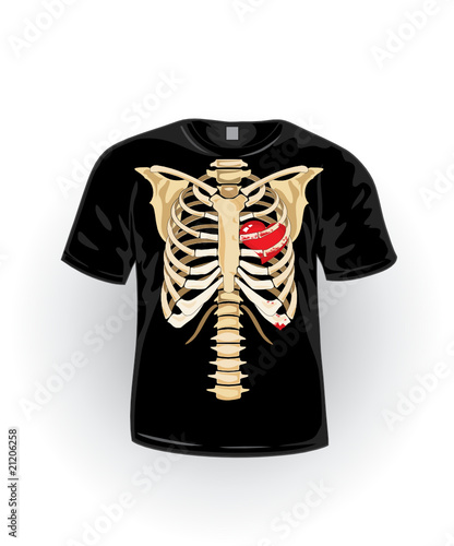 Vector. Black t-shirt