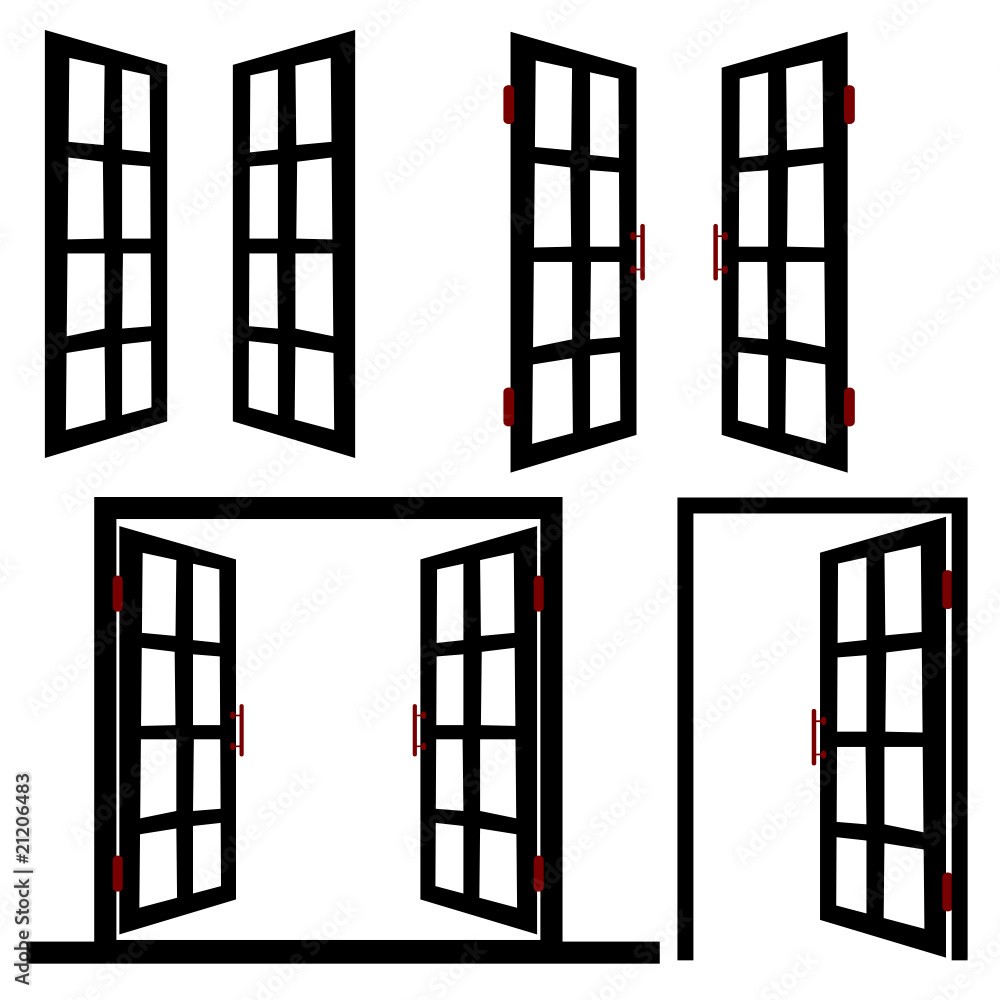 window and door black illustration window and door black illustration