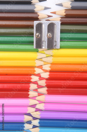 Obraz na płótnie Colored pencil zipper w salonie
