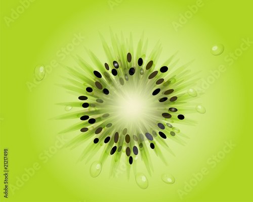 green kiwi slice wallpaper