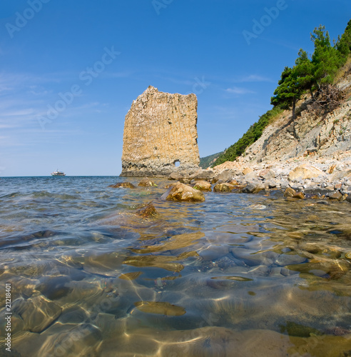 sea coast and sky