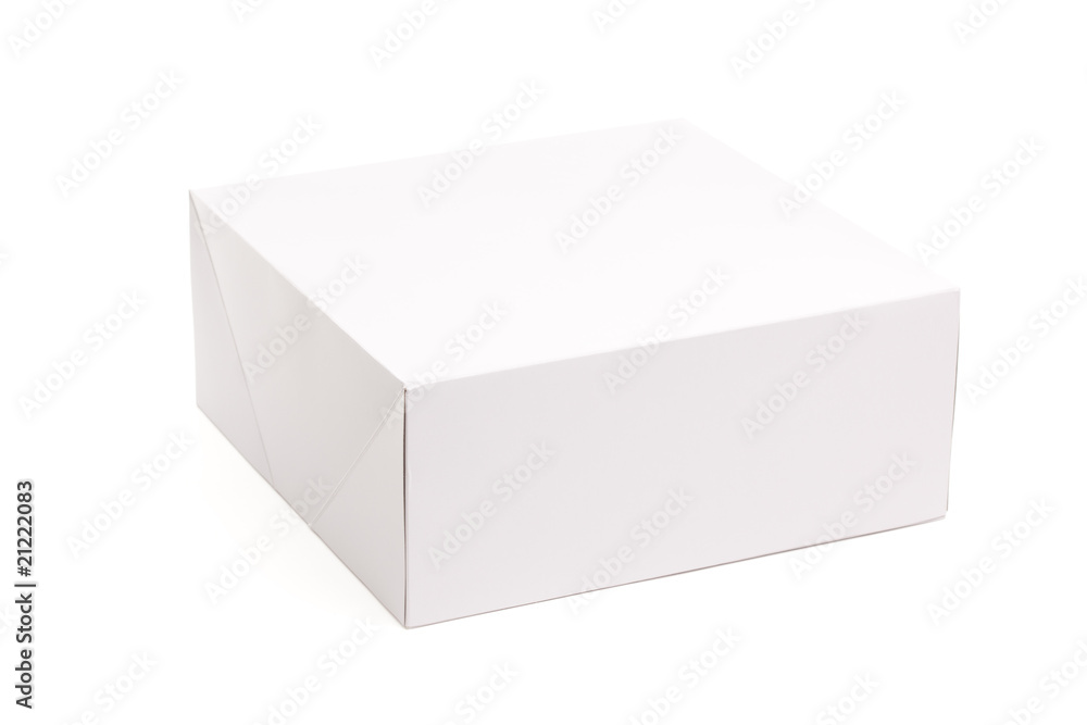 Blank White Box Isolated on White Blank White Box Isolated on White