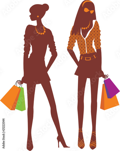 Shopping girls