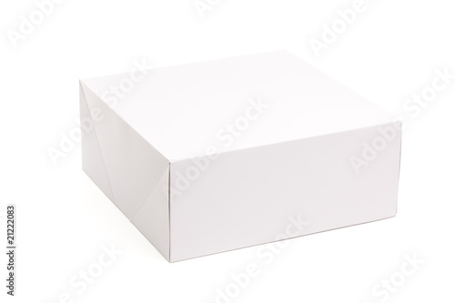 Blank White Box Isolated on White © Andy Dean