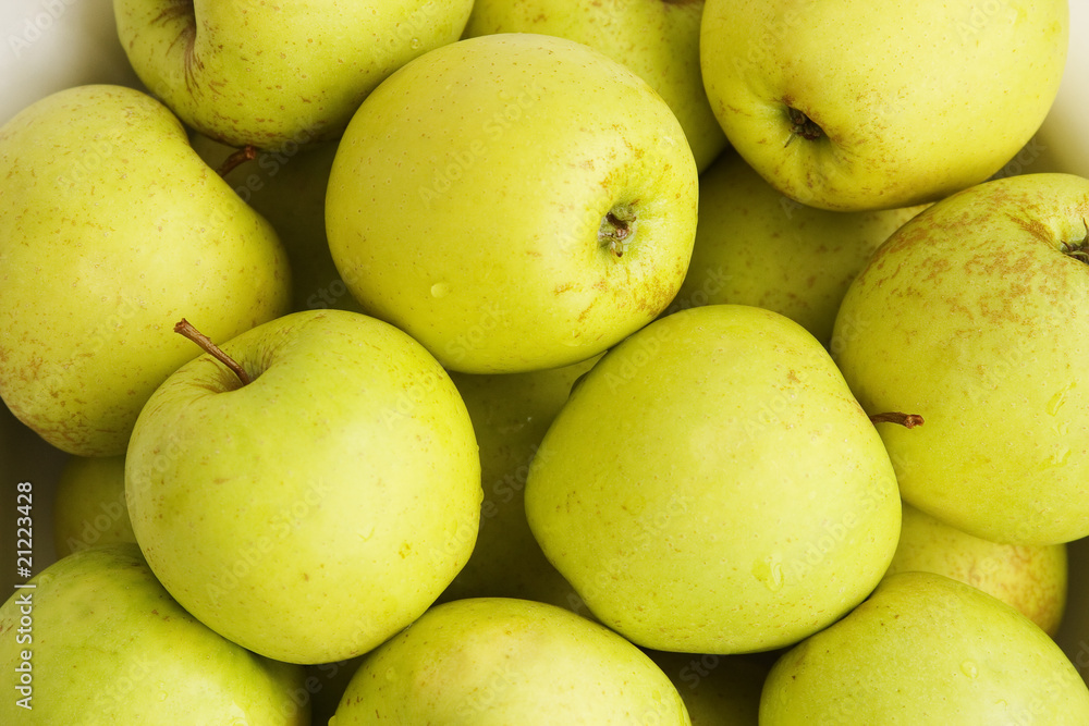 background from green apples background from green apples