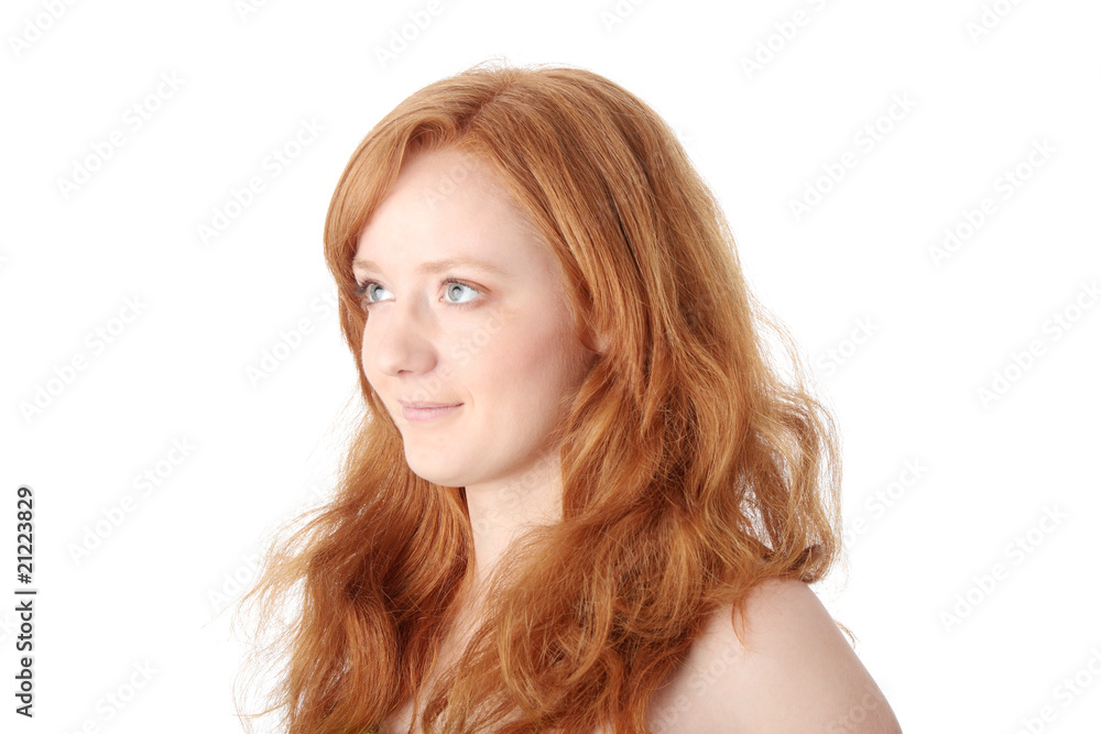 Portrait of a beautiful redhead woman Portrait of a beautiful redhead woman