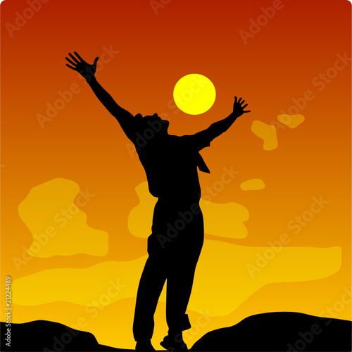 man on the top