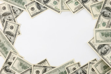 Frame Made from Dollar Bills