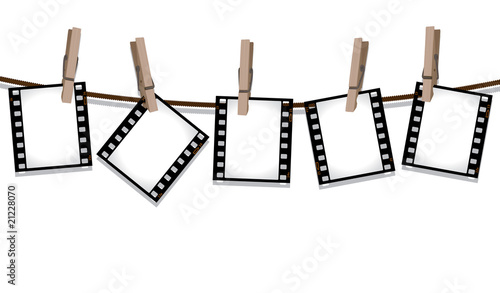 Row of film negatives