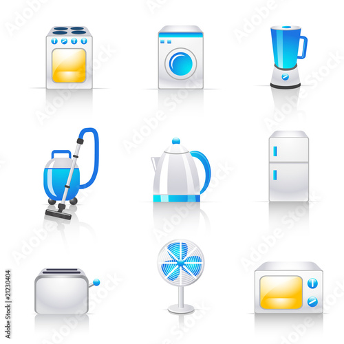 household appliances icons