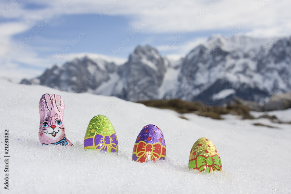 Fototapeta premium ostern in den alpen