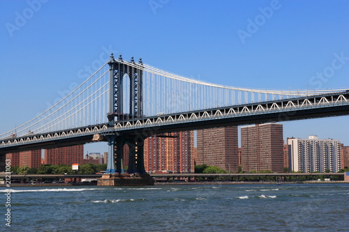 New York City Bridge with view to Manhattan © Achim Baqué
