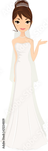 bride presenting