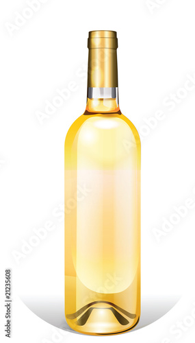 bouteille de bordeaux blanc liquoreux sans etiquette