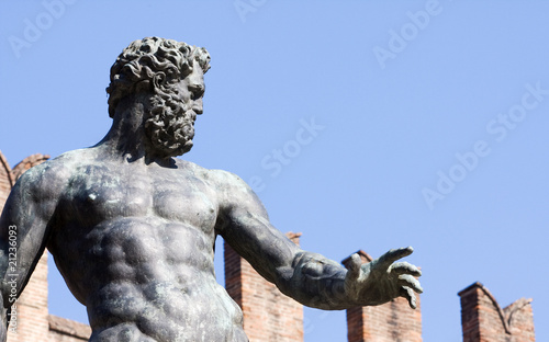 Bologna Emilia Romagna Italy Piazza Maggiore Statua del Nettuno photo