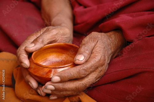 Принти на полотні Monk Hands