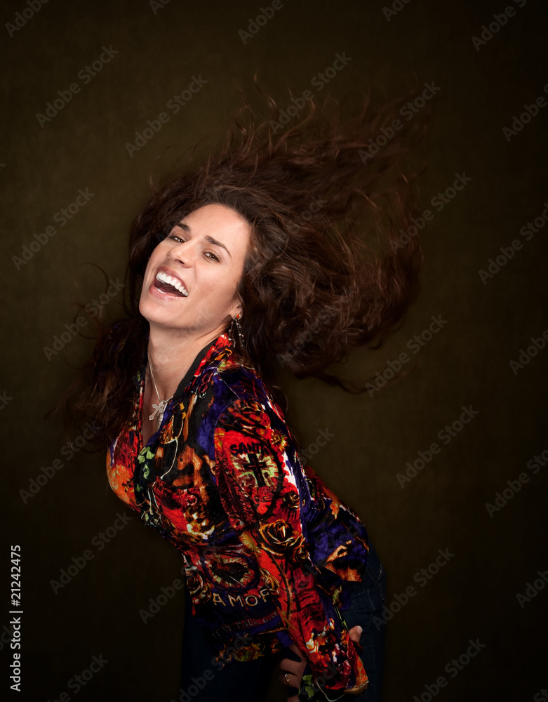 Pretty Woman with Wild Hair Pretty Woman with Wild Hair
