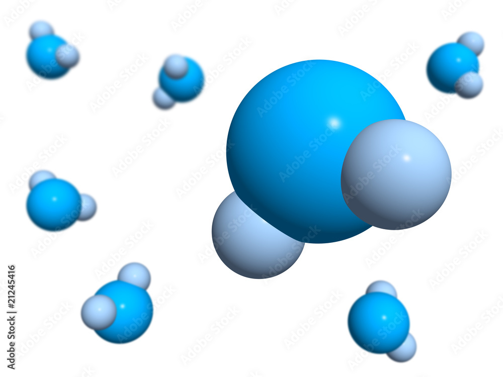 The isolated 3D models of water The isolated 3D models of water