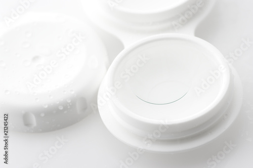 Contact lenses in container