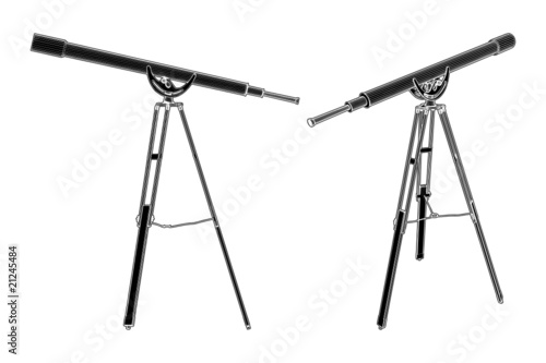 Antique Telescope Vector 01