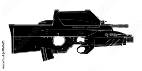 Automatic Weapon Vector 01