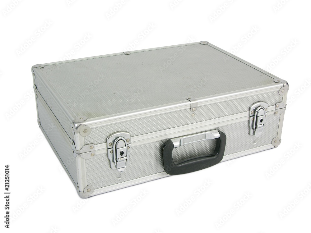 Aluminiumkoffer - Koffer aus Aluminium Stock Photo | Adobe Stock