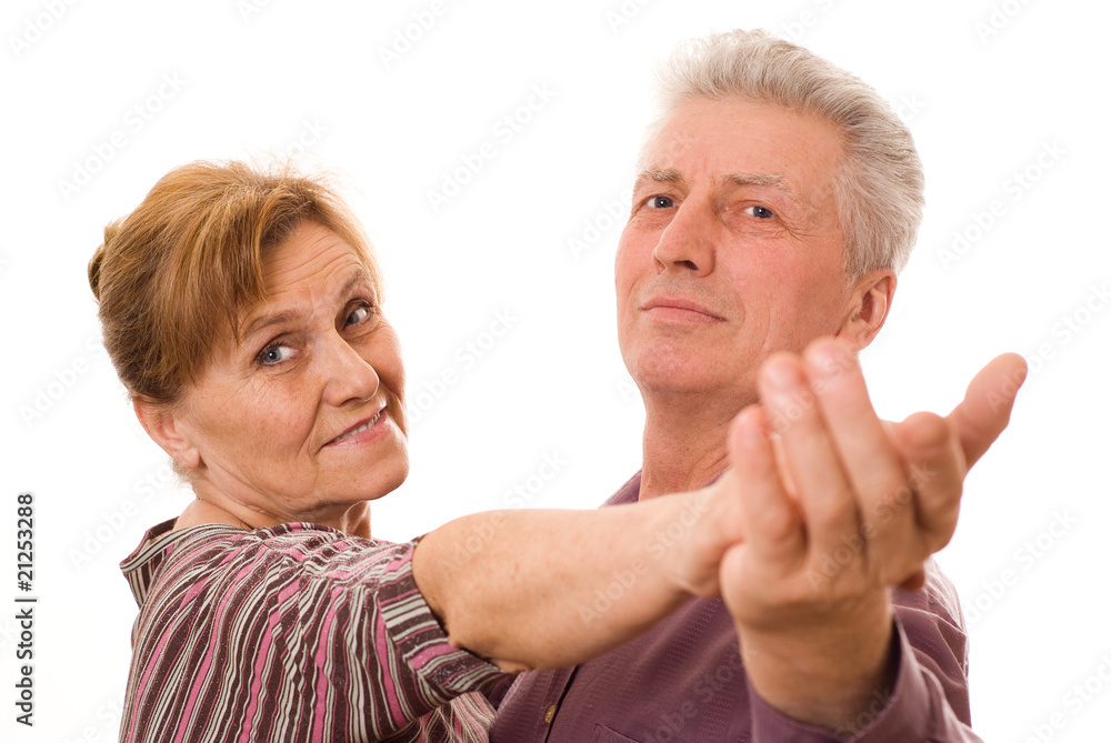 nice couple dancing on a white nice couple dancing on a white